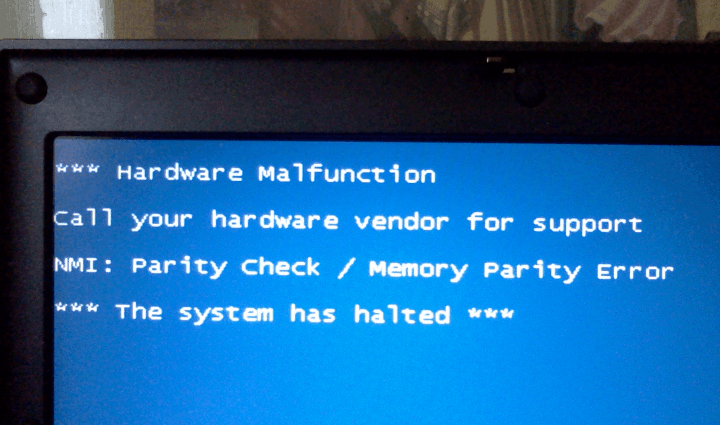 Computer With Hardware Failure