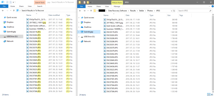 Recovered Files Placed Into Extension Folders